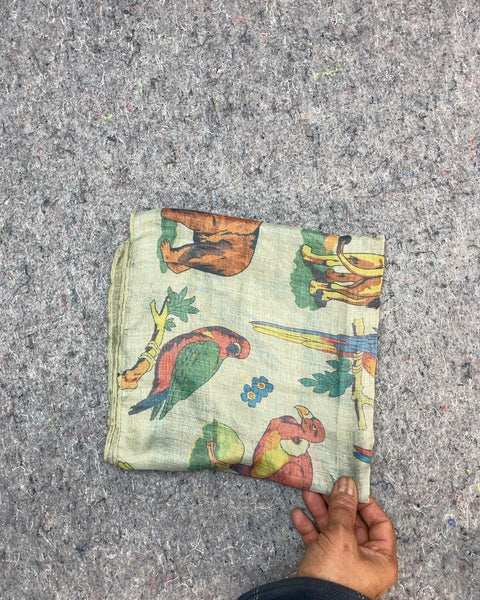 Printed Bird Scarf