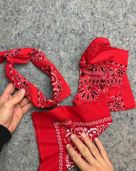 Red Paisley Bandanas For You & Your 2 Friends