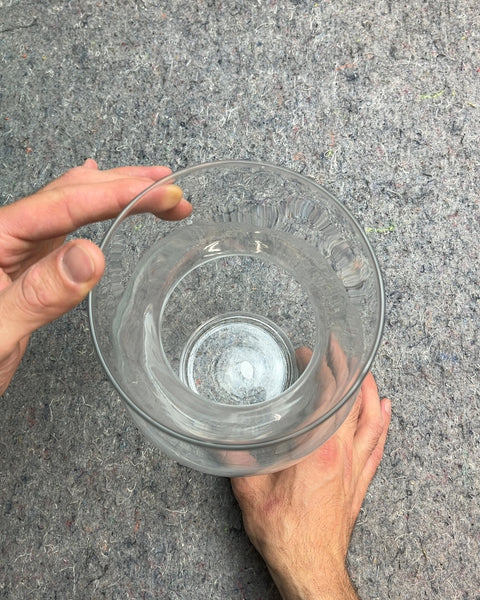 Clear Glass Flower Vase, H10"