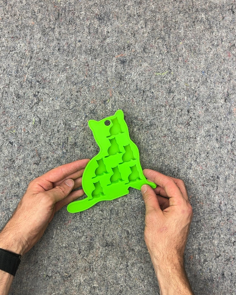 Green Cat Shaped Ice Cube Tray