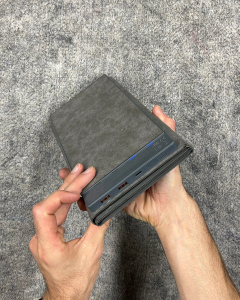 Foldable Solar Panel Charger / Power Bank (2 USB and 1 USB-C Out)