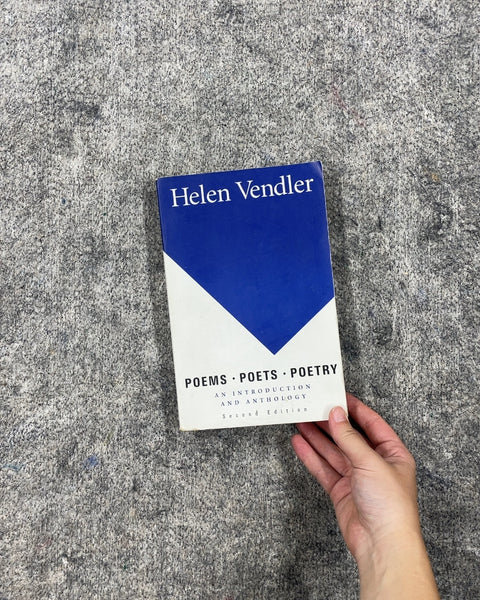 Poems Poets Poetry by Helen Vendler