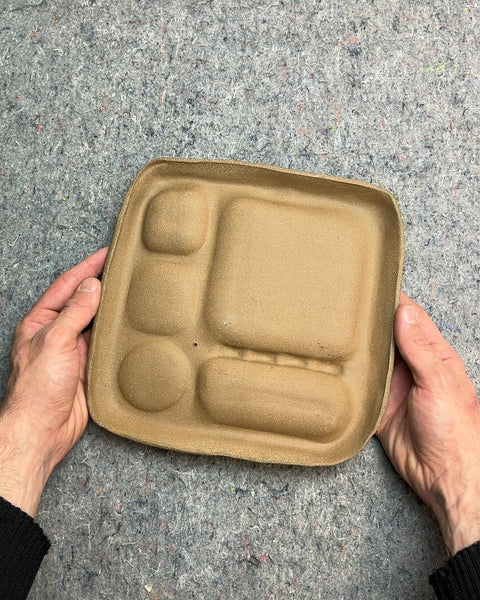 Handmade Ceramic Paint Palette With A Brush Rest