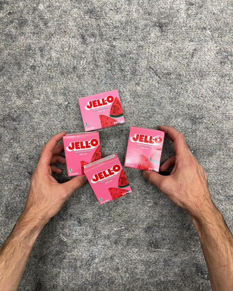 4 Jell-O Watermelon Gelatin Dessert Mix, 3 oz Boxes