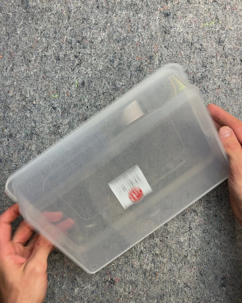 Clear Plastic Storage Container with Lid, 8x11"