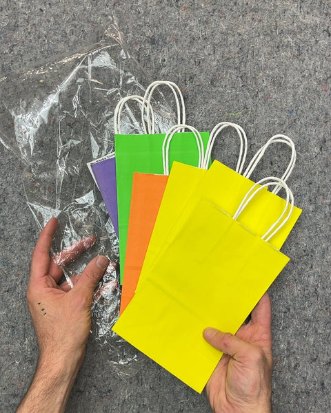 Assorted Color Paper Gift Bags