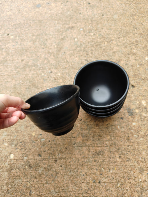 3 Stylish Black Bowls Set (we have 3 sets!)