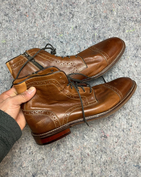 Johnston & Murphy Leather Ankle Boots, Sz 8.5 M US