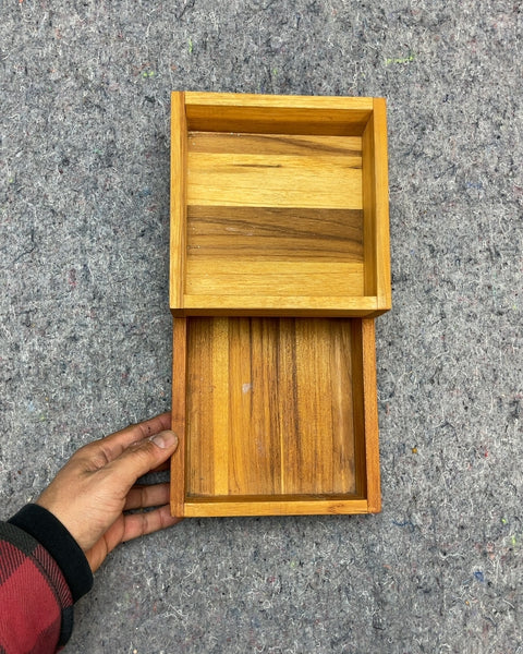 CB2 Wooden Stacking Trays