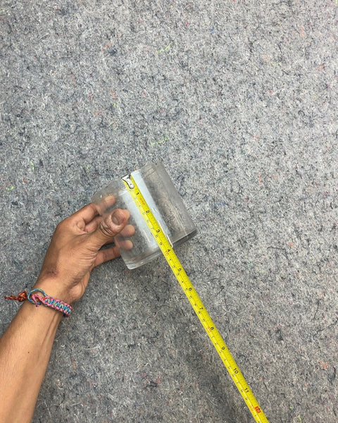 Clear Glass Cylinder Vase, W4xH4"