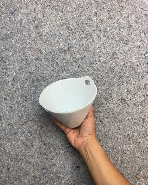Crate & Barrel Kai White Porcelain Noodle Bowl