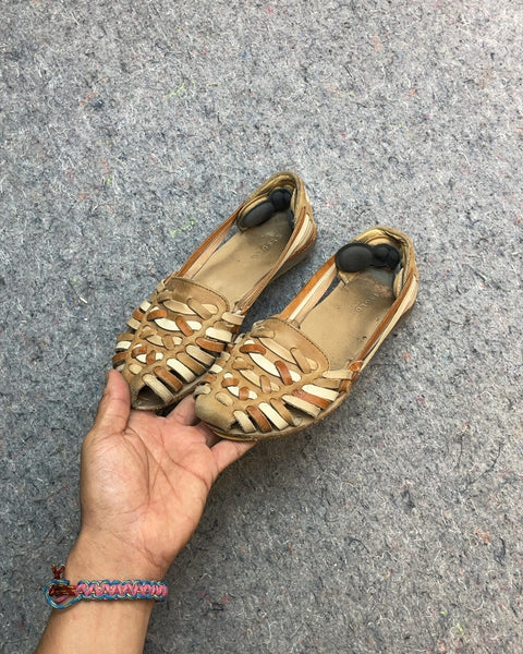 Nisolo Woven Flat Shoes, Sz 6 F US