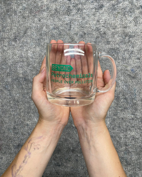 Beyond Petrochemicals Clear Glass Coffee Mug