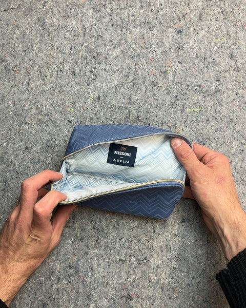 Missoni x Delta Blue Zigzag Pouch