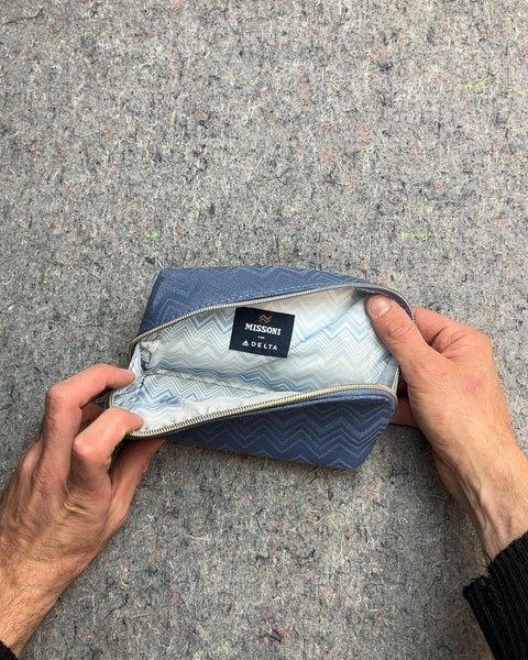 Missoni x Delta Blue Zigzag Pouch