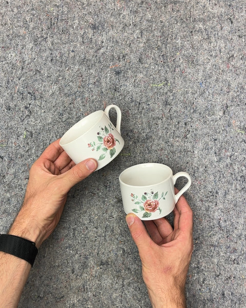 Two Pfaltzgraff Garden Trellis Teacups