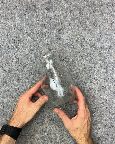 Clear Glass Vase, H6.5"