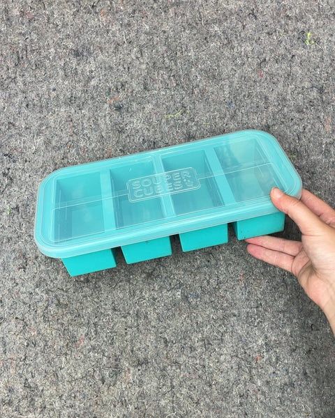 Souper Cubes Teal Silicone Ice Cube Tray