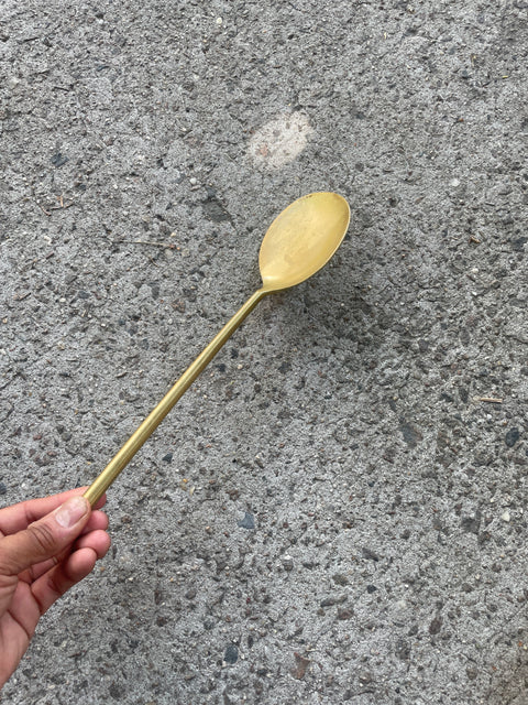 Brass-style Salad Spoon