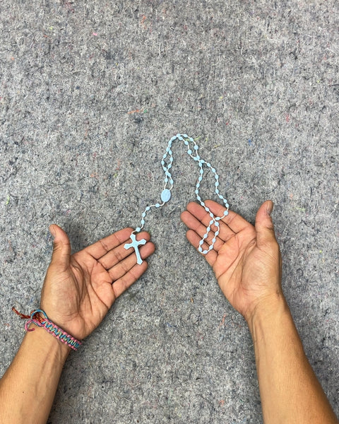 Light Blue Rosary Beads