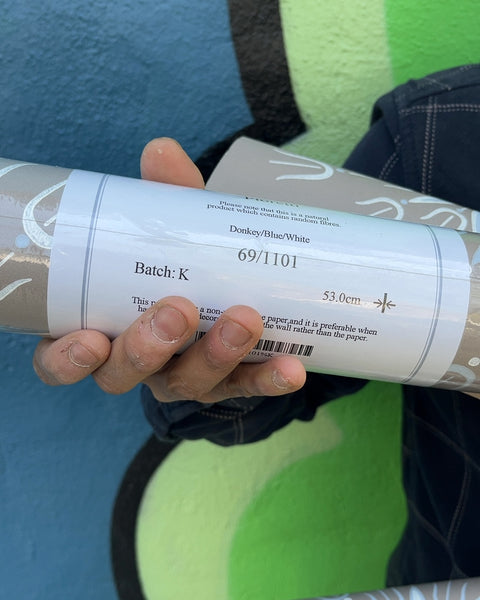 4 Rolls Of Fancy Cole&Son Fioretti Donkey/Blue/White Wallpaper