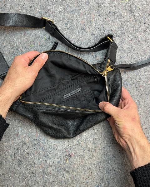 Rebecca Minkoff Black Leather Belt Bag