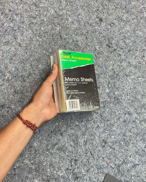 Big Block of Desk Accessories Memo Sheets