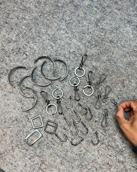 14k Plated Assorted Metal Hooks and Rings
