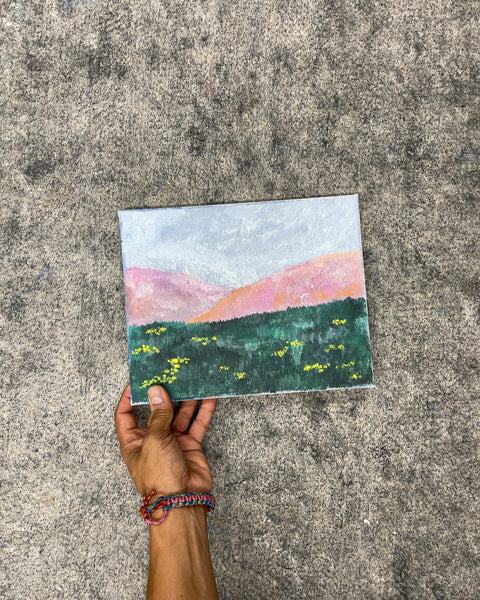 A Landscape Painting on Canvas