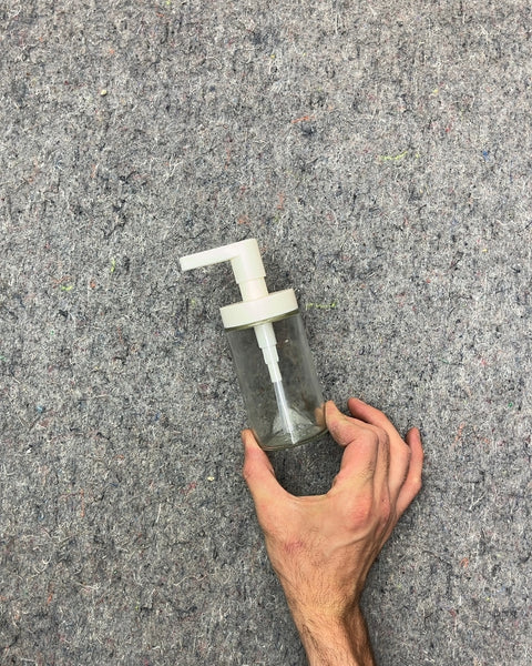 Clear Glass Pump Bottle