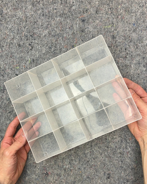 Clear Plastic Storage Organizer, 9x11"