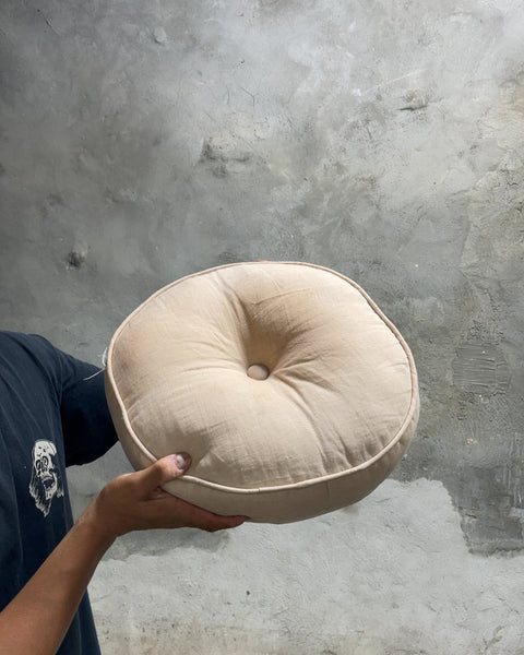 Round Tufted Throw Pillows, 13"