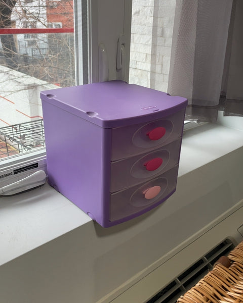 Sterilite 3-Drawer Unit, 8x9x10”