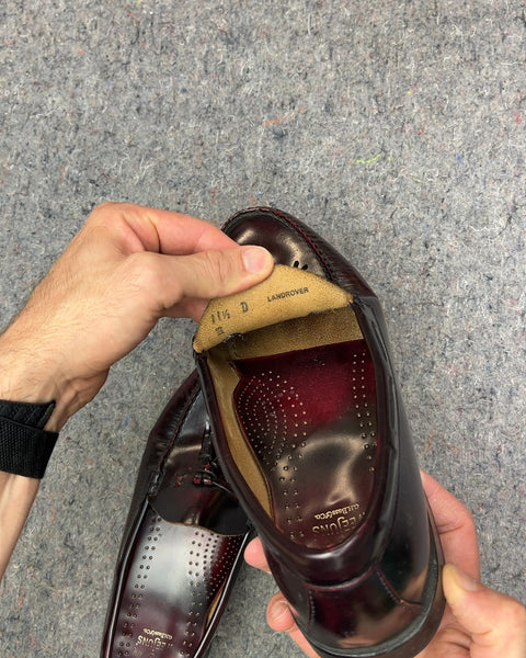 Bass Weejuns Burgundy Leather Tassel Loafers, Size US 11.5M or EU 45