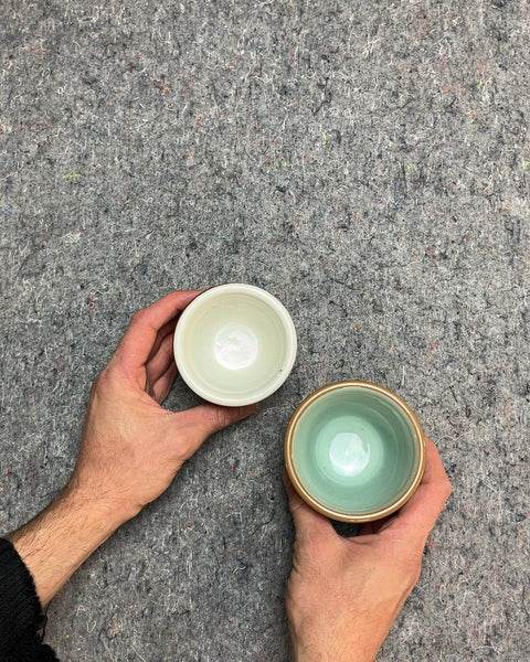 Two Small Ceramic Bowls Made In The USA