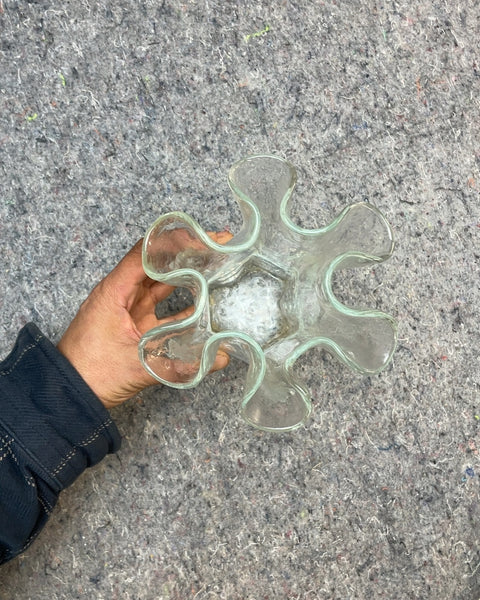 Clear Glass Floral Vase