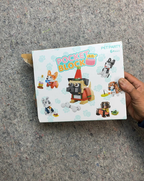 Pocket Block Pet Party Building Blocks Set