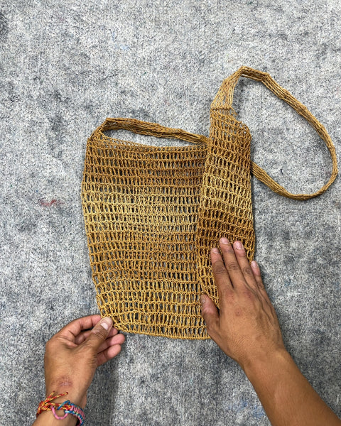 Woven Net Shoulder Bag