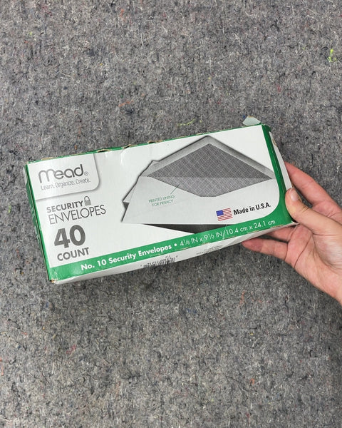 Mead No. 10 Security Envelopes, 40 Count