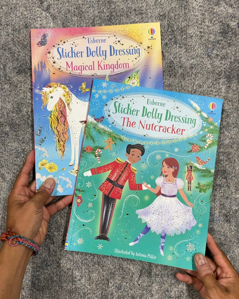 Usborne Sticker Dolly Dressing Magical Kingdom and The Nutcracker Books