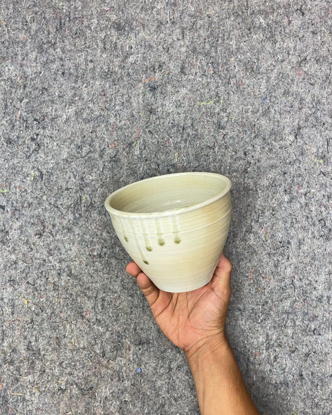 Ceramic Serving Bowl with Drip Glaze, 4.5x5.5"