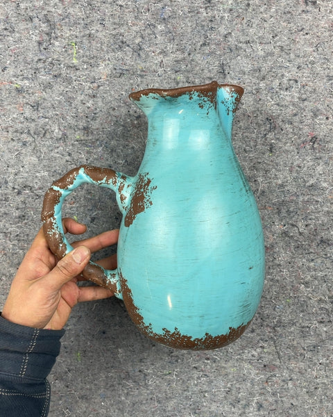 Decorative Turquoise Pitcher