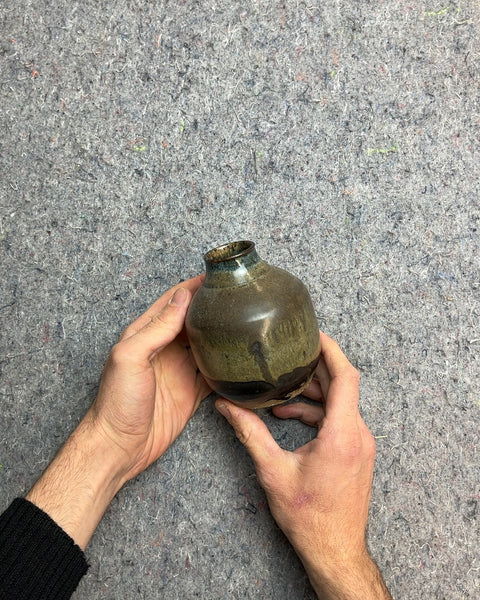 Small Glazed Ceramic Vase