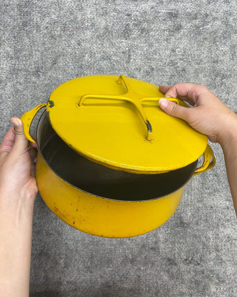 Dansk Kobenstyle Yellow Enamel Dutch Oven, Needs <3 & Bartenders Frnd