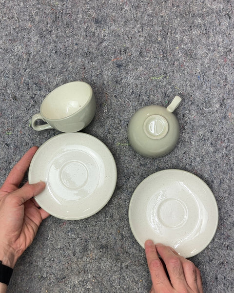 Another Sexy Ceramic Tea Cups and Saucers Set Made In The US