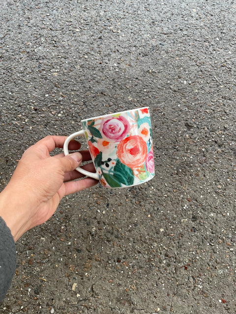 Floral Coffee Cup