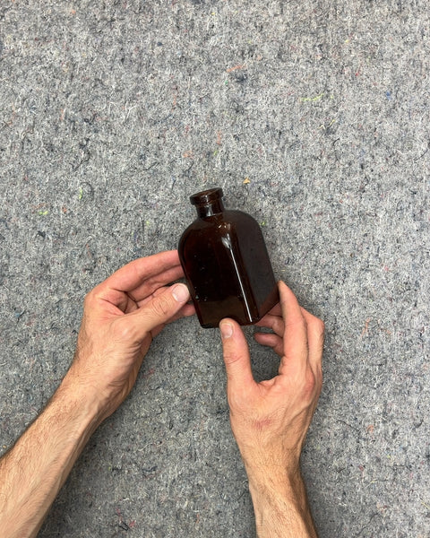 Small Brown Glass Bottle