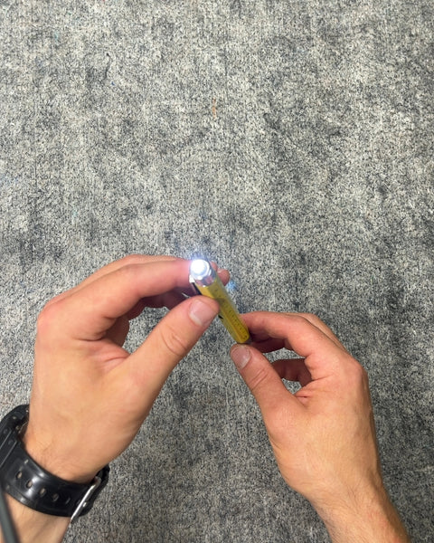 Yellow Multi-Tool Pen with Flashlight