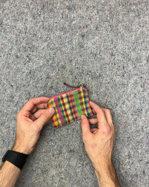 Colorful Plaid Zipper Pouch