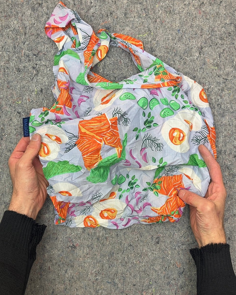 Baggu Reusable Bag with Food Print